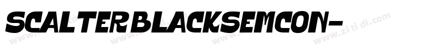 Scalter BlackSemCon字体转换